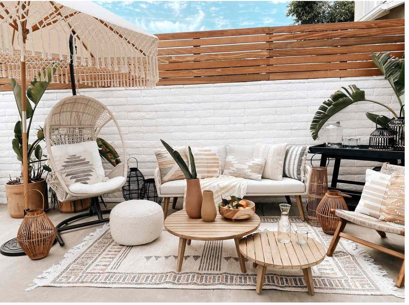 Outdoor furniture brings relaxation to open spaces